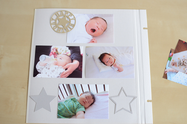 赤ちゃんのアルバム作り シンプルでセンスの良いデコレーション実例 赤ちゃん 子供のアルバム手作りブログ